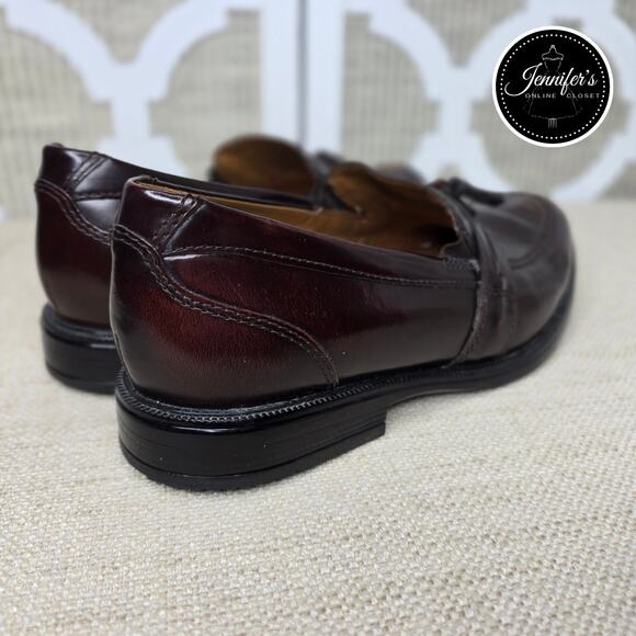 Bostonian NWOT Men's Burgundy Kinnon Step Leather Tassel Loafer Size 8M - Picture 9 of 15